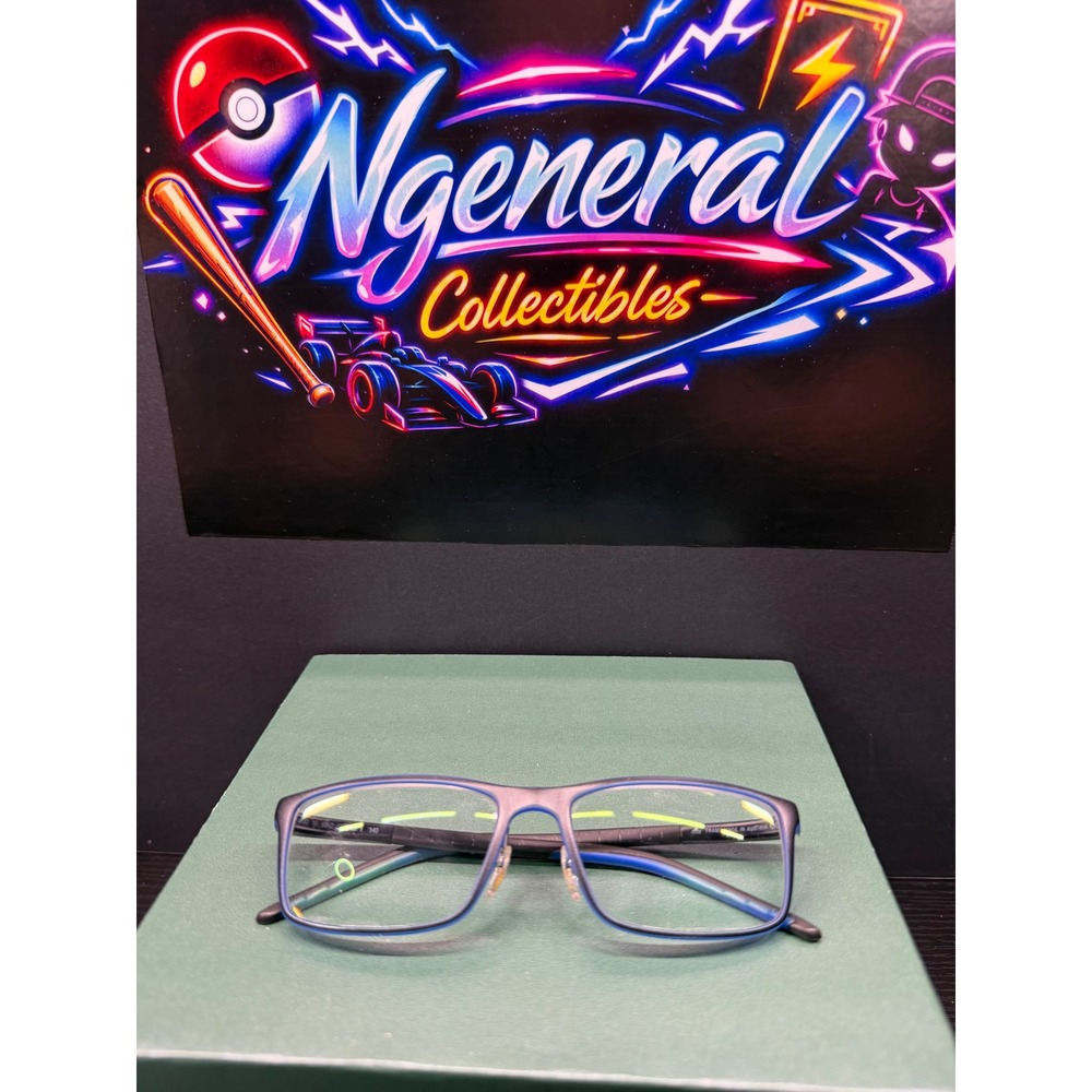 Adidas a692 6062 Matte Black Blue Rectangular Eyeglass Frames 52-16-140 Austria